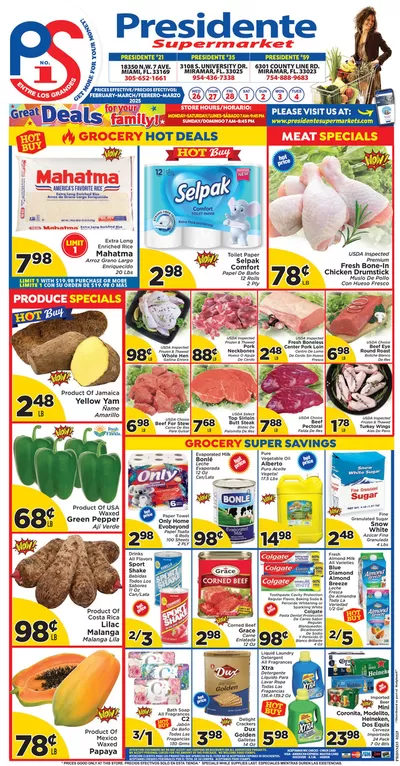 Presidente catalogue in Miami FL | Attractive special offers for everyone | 2/1/2025 - 3/31/2025