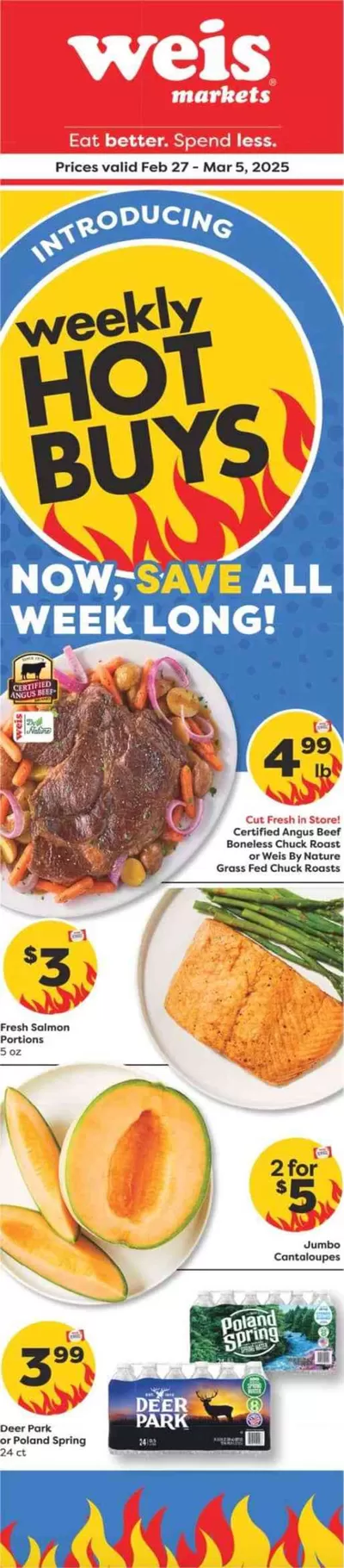 Grocery & Drug offers in Reading PA | Special offers for you in Weis Markets | 2/27/2025 - 3/26/2025