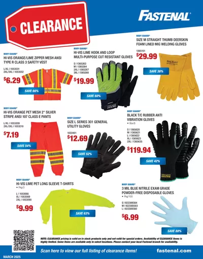 Fastenal catalogue in Alexandria VA | Fastenal March Clearance Flyer | 1/1/2025 - 12/31/2025