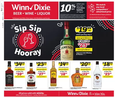 Winn Dixie catalogue in Miami FL | Alcohol Flyer | 3/3/2025 - 3/30/2025