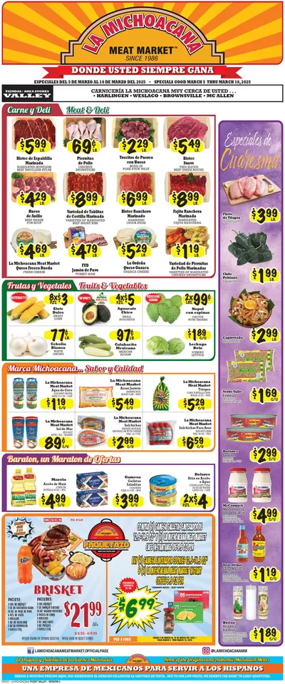 La Michoacana catalogue in Dallas TX | Our best deals for you | 3/5/2025 - 3/18/2025