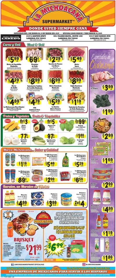 La Michoacana catalogue in Dallas TX | Discover attractive offers | 3/5/2025 - 3/18/2025