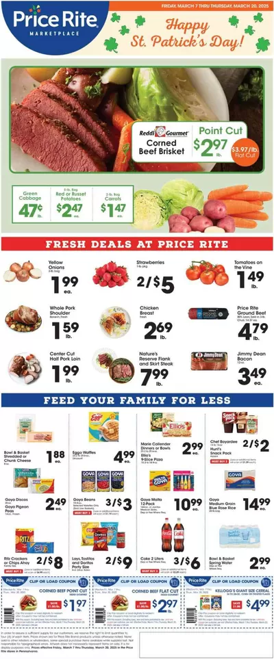 Grocery & Drug offers in Reading PA | Weekly Ads Price Rite in Price Rite | 3/7/2025 - 3/20/2025