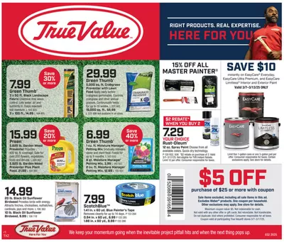 Tools & Hardware offers in Castleton IN | Special offers for you in True Value | 3/7/2025 - 3/17/2025