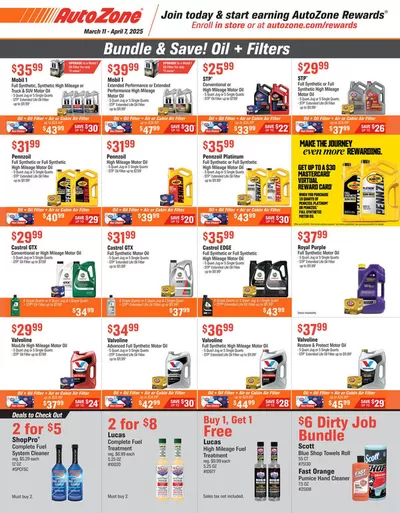 Automotive offers in Carmel IN | Current deals and offers in AutoZone | 3/11/2025 - 4/7/2025