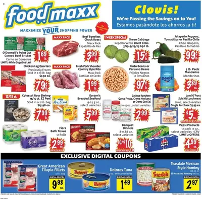 Grocery & Drug offers in Sacramento CA | Our best deals for you in Foodmaxx | 3/12/2025 - 3/25/2025