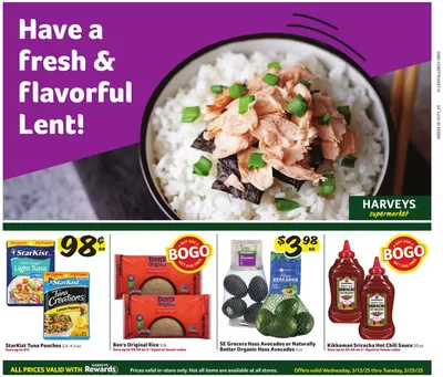 Harveys Supermarkets catalogue in Jacksonville FL | In-Store Flyer | 3/12/2025 - 3/25/2025