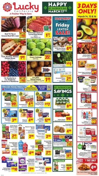 Grocery & Drug offers in Santa Rosa CA | Weekly in Lucky Supermarkets | 3/12/2025 - 3/18/2025