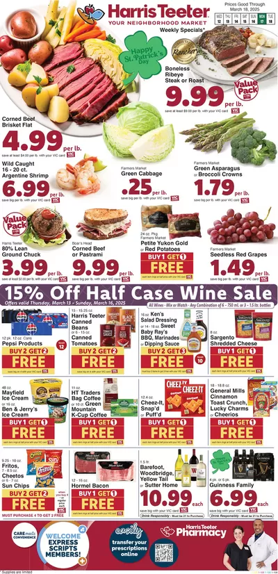 Grocery & Drug offers in Winston Salem NC | Current special promotions in Harris Teeter | 3/12/2025 - 3/18/2025