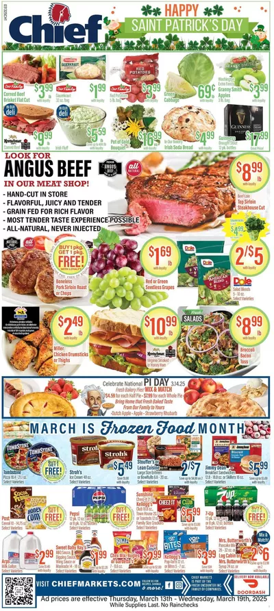 Chief Supermarket catalogue | Great discounts on selected products | 3/13/2025 - 3/19/2025