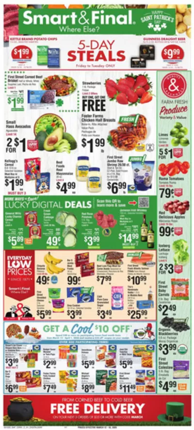 Grocery & Drug offers in Santa Ana CA | Current deals and offers in Smart & Final | 3/12/2025 - 3/18/2025