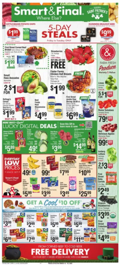 Grocery & Drug offers in Santa Ana CA | Great offer for all customers in Smart & Final | 3/12/2025 - 3/18/2025