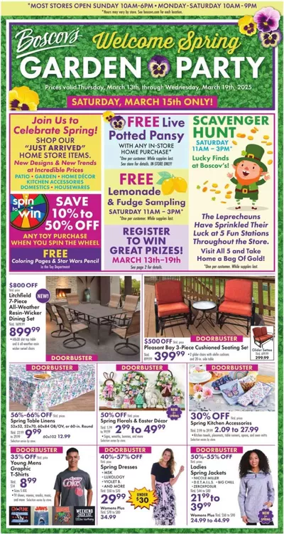 Department Stores offers in Staten Island NY | Weekly Ads Boscov's in Boscov's | 3/13/2025 - 3/19/2025