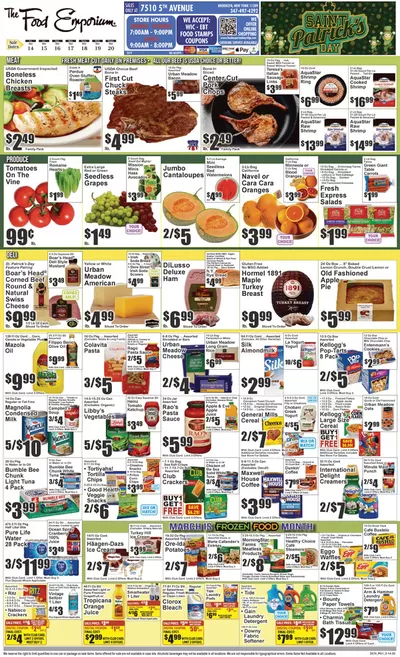 The Food Emporium catalogue in Astoria NY | Current special promotions | 3/14/2025 - 3/20/2025