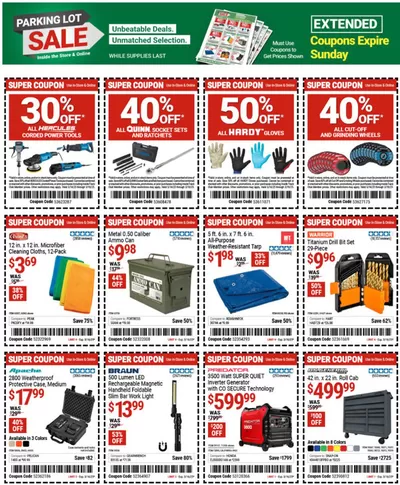 Tools & Hardware offers in Madison WI | Harbor Freight Tools weekly ad in Harbor Freight Tools | 1/14/2025 - 3/16/2025