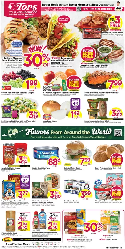 Grocery & Drug offers in Cheektowaga NY | Top offers for all bargain hunters in Tops | 3/16/2025 - 3/22/2025