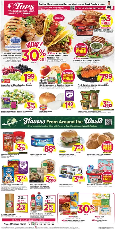 Grocery & Drug offers in Cheektowaga NY | Exclusive deals for our customers in Tops | 3/16/2025 - 3/22/2025