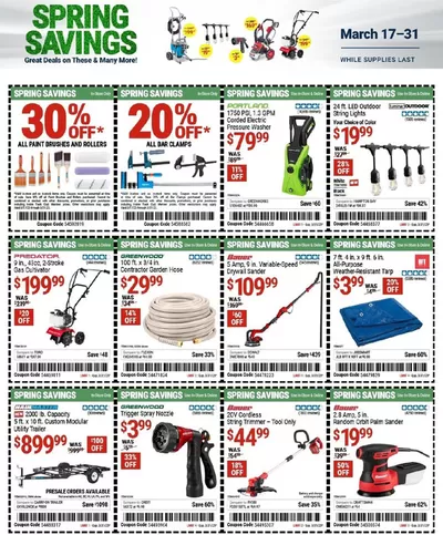Harbor Freight Tools catalogue in Westland MI | Harbor Freight Tools weekly ad | 3/17/2025 - 3/31/2025