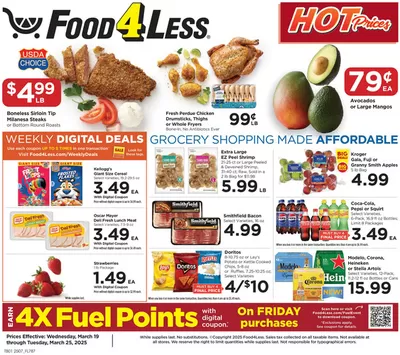 Grocery & Drug offers in Gary IN | Current bargains and offers in Food 4 Less | 3/19/2025 - 3/25/2025