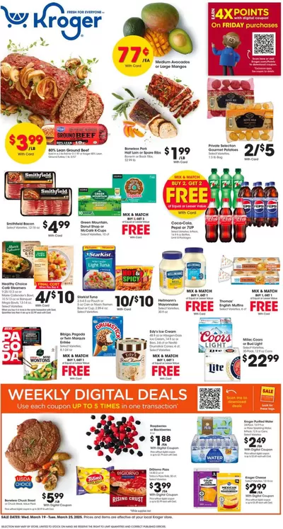 Kroger catalogue in Huntsville AL | Attractive special offers for everyone | 3/19/2025 - 3/25/2025