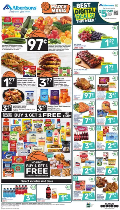 Grocery & Drug offers in El Paso TX | Current special promotions in Albertsons | 3/19/2025 - 3/25/2025
