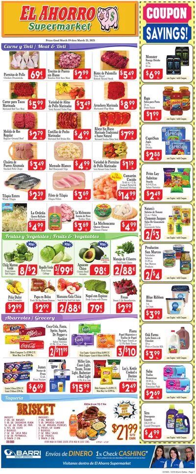 El Ahorro catalogue | Our best offers for you | 3/19/2025 - 3/25/2025