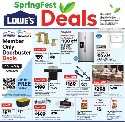Tools & Hardware offers in Little Rock AR | Current bargains and offers in Lowe's | 3/20/2025 - 4/2/2025