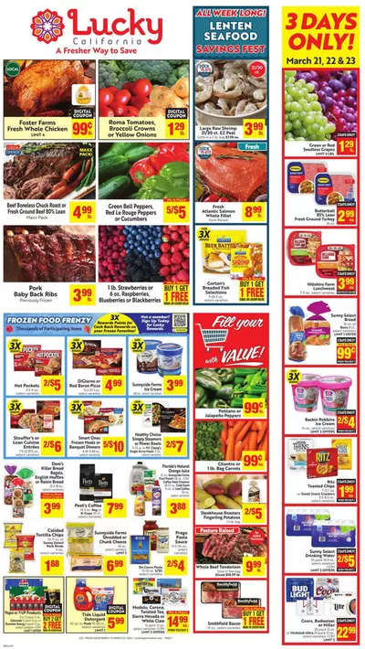 Grocery & Drug offers in South San Francisco CA | Weekly in Lucky Supermarkets | 3/19/2025 - 3/25/2025