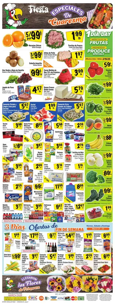 Grocery & Drug offers in Austin TX | Wide range of offers in Fiesta Mart | 3/19/2025 - 3/25/2025