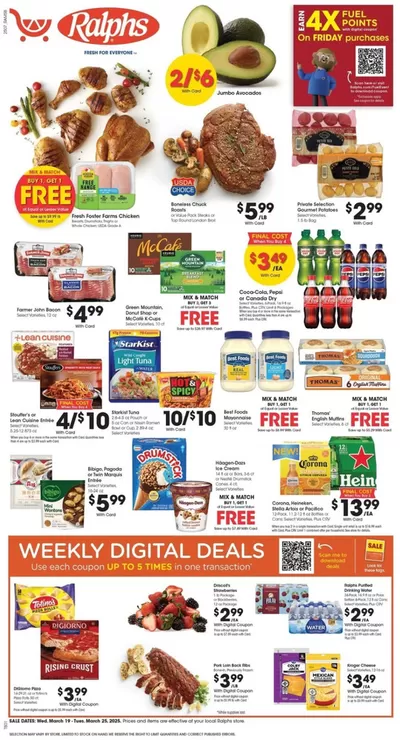 Grocery & Drug offers in Bellflower CA | Ralphs Weekly ad in Ralphs | 3/19/2025 - 3/25/2025