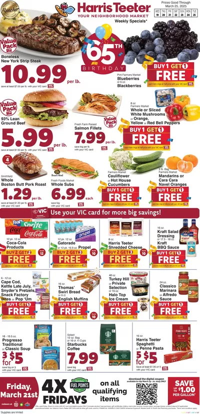 Grocery & Drug offers in Centreville VA | Exclusive deals and bargains in Harris Teeter | 3/19/2025 - 3/25/2025