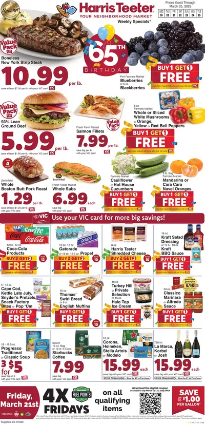 Grocery & Drug offers in Centreville VA | Current deals and offers in Harris Teeter | 3/19/2025 - 3/25/2025