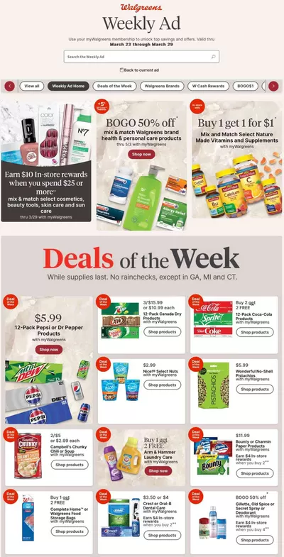 Grocery & Drug offers in Centreville VA | Save now with our deals in Walgreens | 3/23/2025 - 3/29/2025