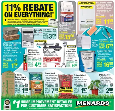 Menards catalogue in Lima OH | Menards Weekly Ad March 20 – March 30, 2025 | 3/20/2025 - 3/30/2025