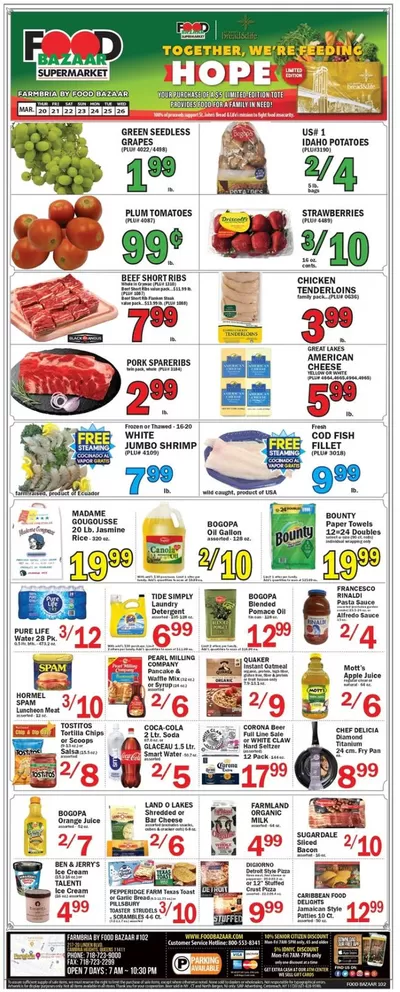 Food Bazaar catalogue in New York | Top offers for all bargain hunters | 3/20/2025 - 3/26/2025