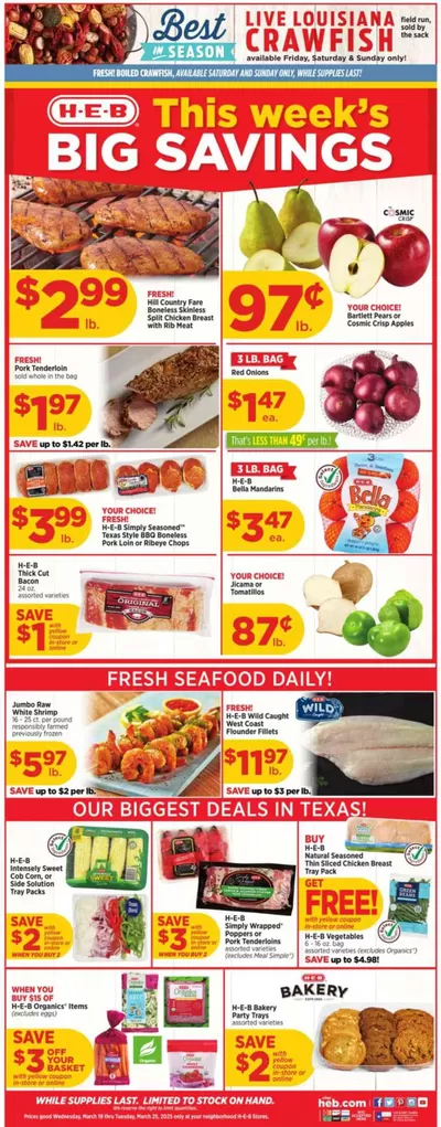 Grocery & Drug offers in Lumberton TX | Weekly Ads H-E-B in H-E-B | 3/26/2025 - 4/1/2025