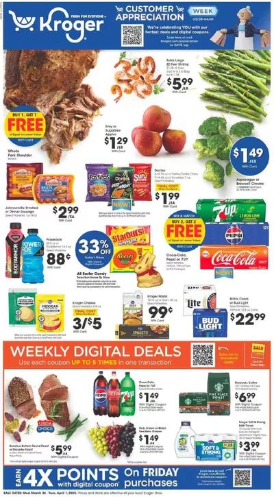 Kroger catalogue in Irving TX | Discover attractive offers | 3/26/2025 - 4/1/2025