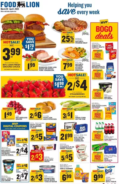 Grocery & Drug offers in Wilmington DE | Current bargains and offers in Food Lion | 3/26/2025 - 4/1/2025