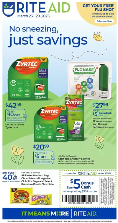 Rite Aid catalogue in San Diego CA | Rite Aid Weekly ad | 3/23/2025 - 3/29/2025