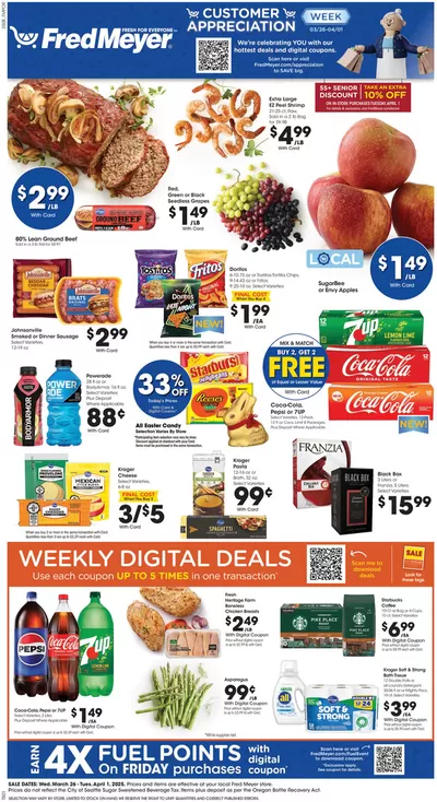 Fred Meyer catalogue | Our best bargains | 3/26/2025 - 4/1/2025