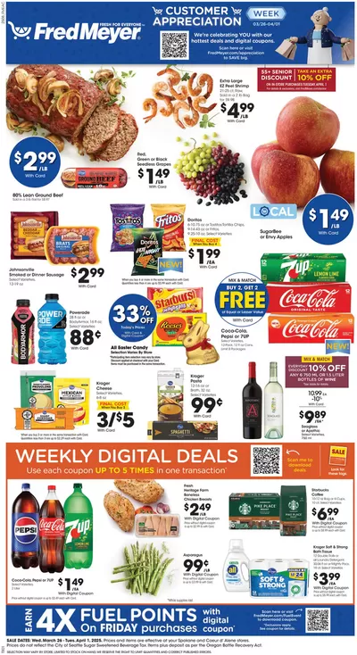 Fred Meyer catalogue | Offers for bargain hunters | 3/26/2025 - 4/1/2025