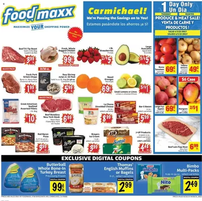 Grocery & Drug offers in San Jose CA | Foodmaxx weekly ad in Foodmaxx | 3/26/2025 - 4/8/2025