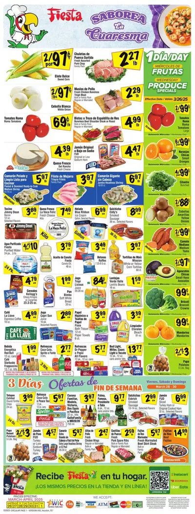 Fiesta Mart catalogue in Houston TX | Current special promotions | 3/26/2025 - 4/1/2025