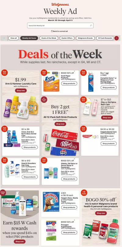 Grocery & Drug offers in Orland Park IL | Exclusive deals for our customers in Walgreens | 3/30/2025 - 4/5/2025