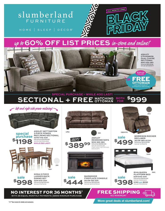 Slumberland Furniture in Columbus NE Black Friday 2023 Ads & Coupons
