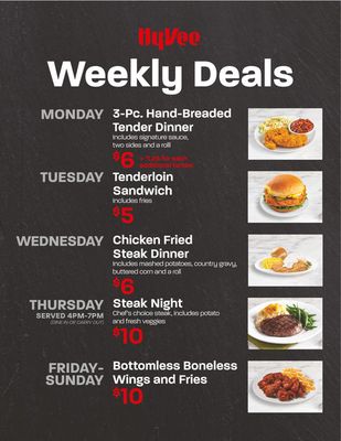 Grocery & Drug offers in Bloomington IL | Weekly Food Service Deals in Hy-Vee | 11/16/2023 - 12/31/2023