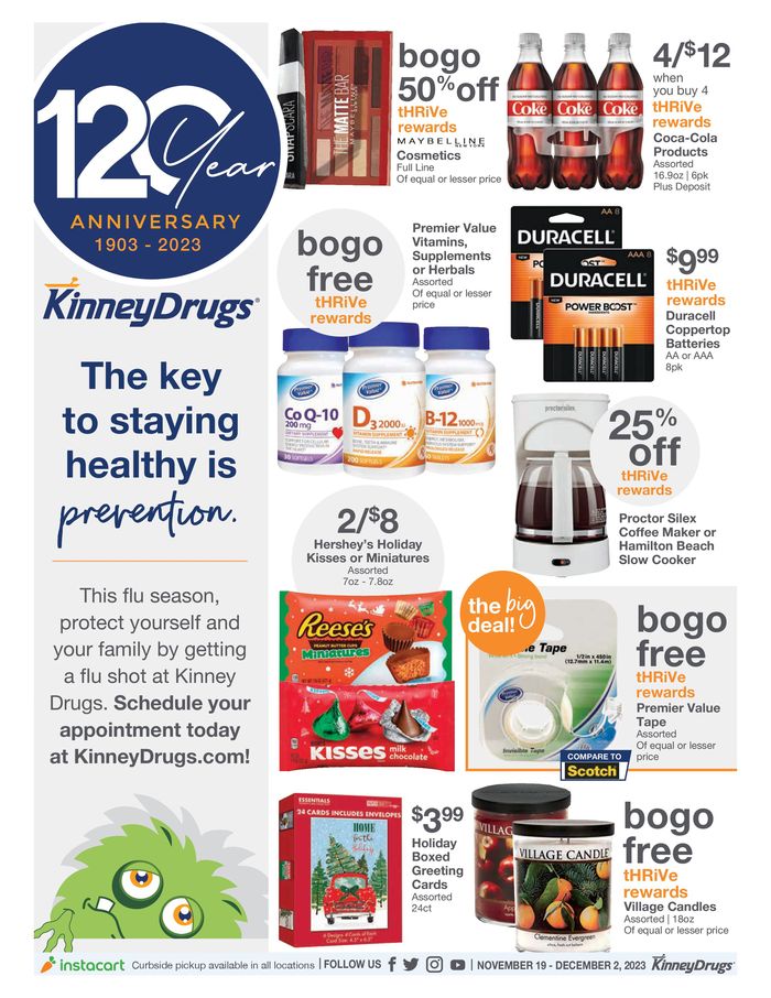 Kinney Drugs Ogdensburg NY 700 Canton Street Store Hours & Sale