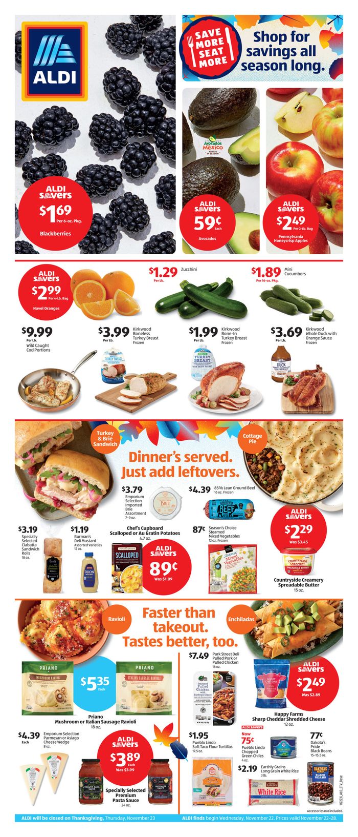 Aldi catalogue in Bridgeville PA | Weekly Ad Aldi | 11/22/2023 - 11/28/2023