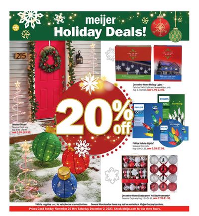 Meijer catalogue in Urbana IL | Holiday Ad | 11/26/2023 - 12/2/2023