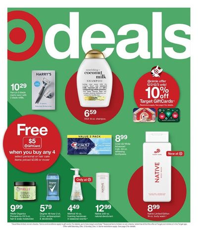 Department Stores offers in Naperville IL | Target flyer in Target | 11/27/2023 - 12/2/2023